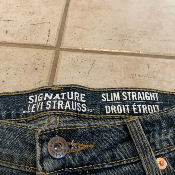 Levi Strauss & Co. Signature Slim Straight Jeans - Men's W36 L32 - Picture 4 of 9